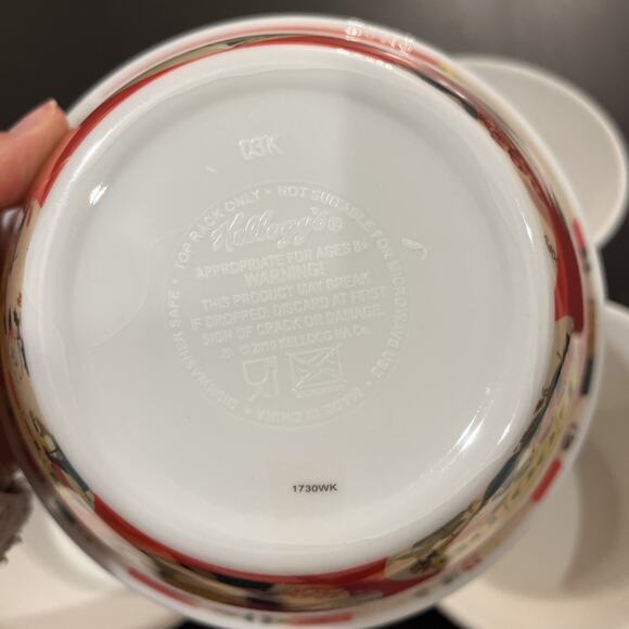 Kellogg’s Retro Cereal Bowls Set of 5 2010 Corn Flakes Rice Froot Loops Frost - Picture 8 of 8